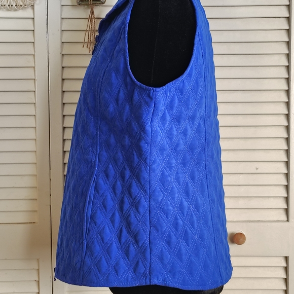 Nomadic Traders Royal Blue Quilted Vest - Picture 5 of 11